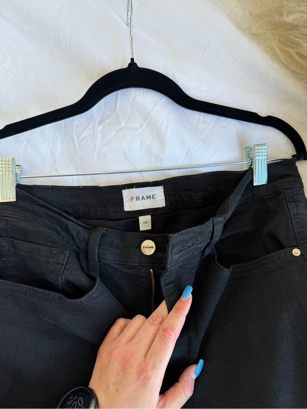 Frame Denim | The Lounge Joggers - Solid Black - Picture 6 of 7